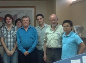 Valery with the SEELab team, Junfei Huang visit, June 2012