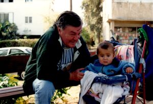 Valery with his granddaughter 1999